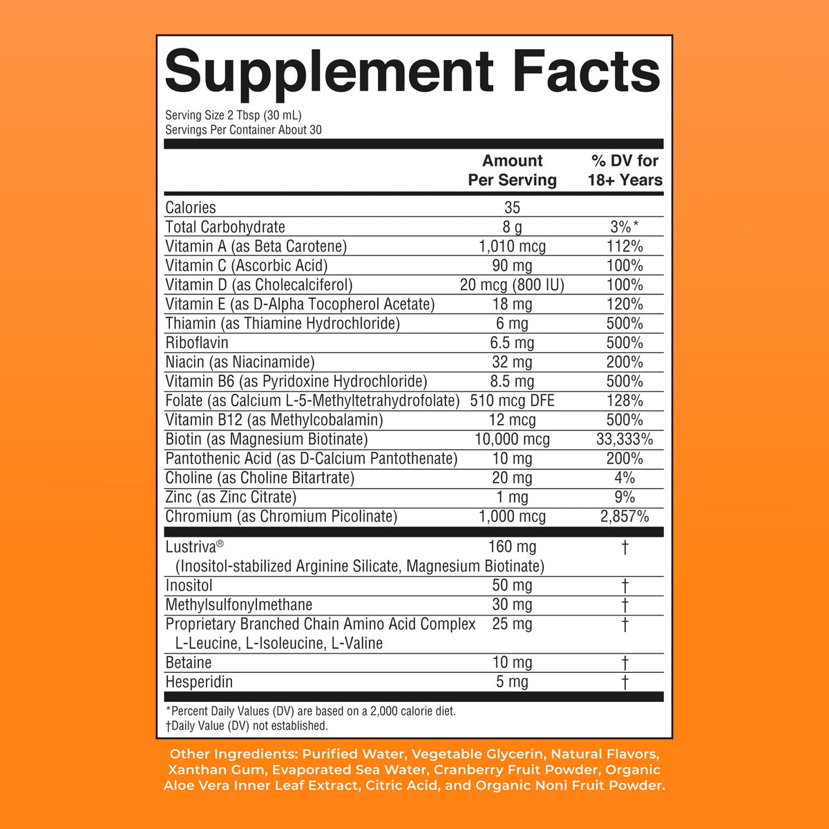Liquid Morning Multivitamin + Hair Growth